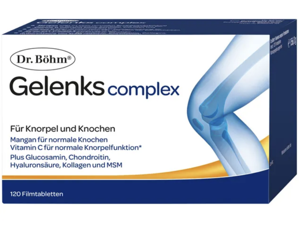 Dr. Böhm Gelenkskomplex, Gelenk, Schmerzen, Knorpel, Knochen, Hyaluronsäure, Aktion, Apotheke zum Weinstock
