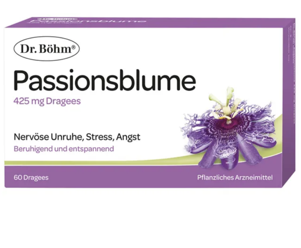 Passionsblume, Dr. Böhm, Aktion, Apotheke zum Weinstock, Beruhigung, beruhigt, Angst, Stress, Unruhe, Sorgen