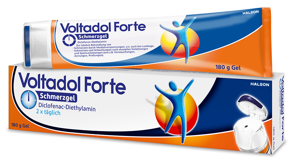 Voltadol Forte Schmerzgel 180 g, Tube und Packung